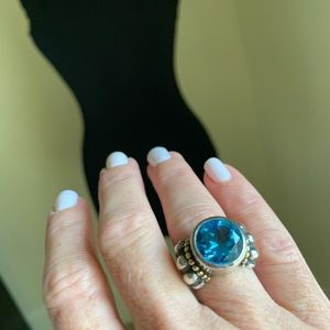 Stephen Lagos aqua marine ring